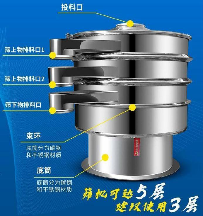 不（bú）锈钢旋振筛 圆形筛 震荡筛